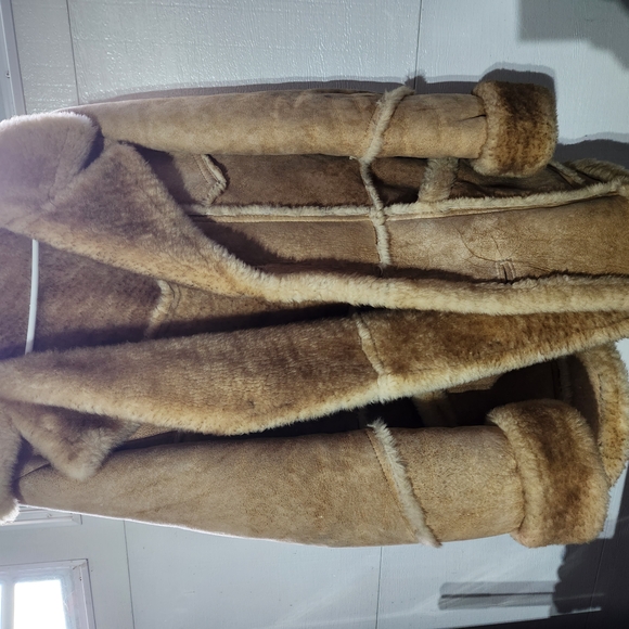 Cozy Tan Shearling Coat